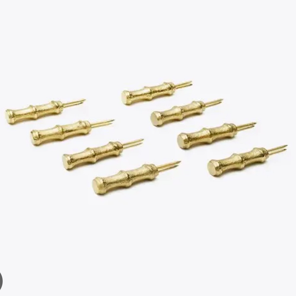 Tory Burch Brass Corn Holders Set of 8